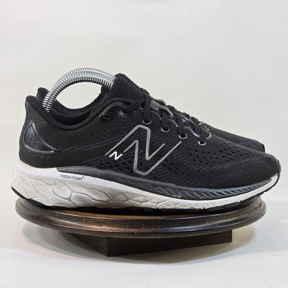 New Balance 860 Shoes Mens Size 5.5 Black Gray Fresh Foam Running GP860K13